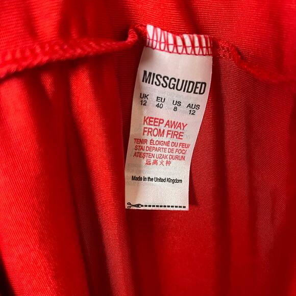 Missguided Halter Gown Red 8 - Picture 8 of 10